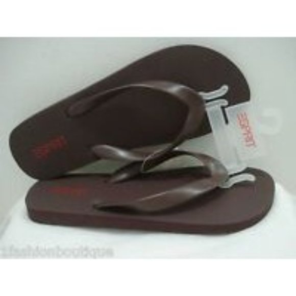 ESPRIT Men's Caribbean Shoes Sandals Flip Flop Dark Brown Size 11 New - Picture 3 of 8